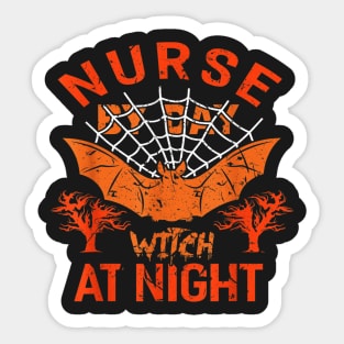 Halloween nurse witches Sticker